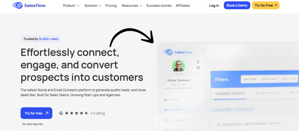 salesflow homepage